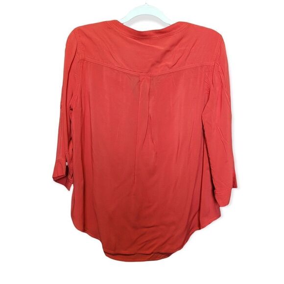 Torrid Rust Color 3/4 Sleeve Blouse - Picture 2 of 4